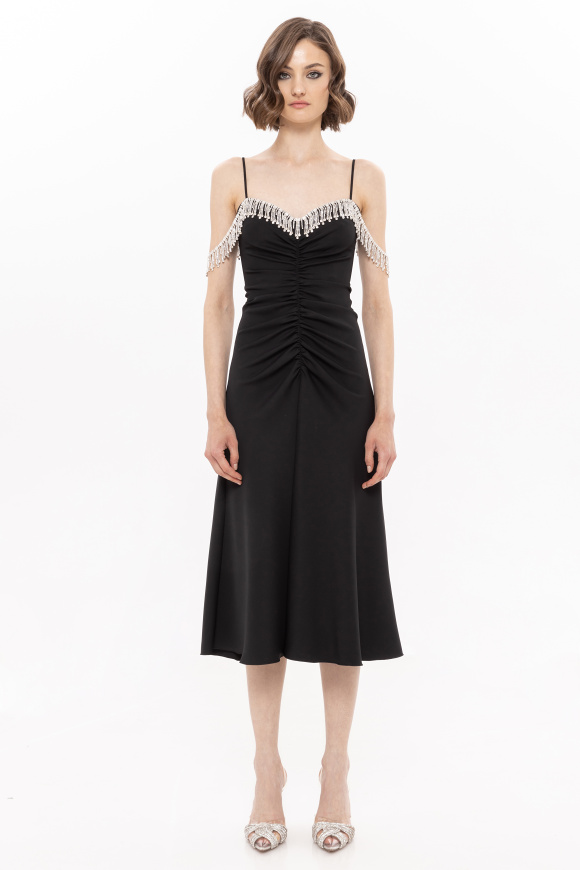 Embellished midi dress