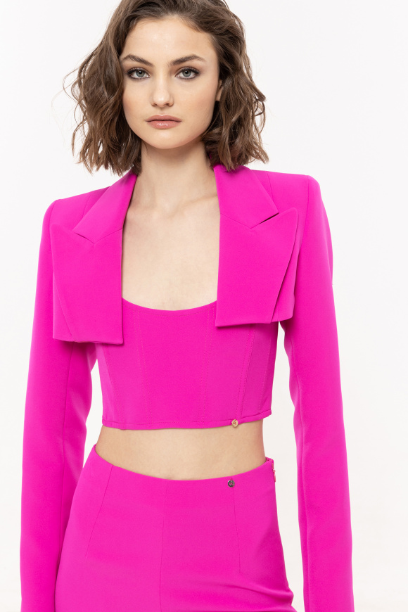 Corset scurt cu fermoar