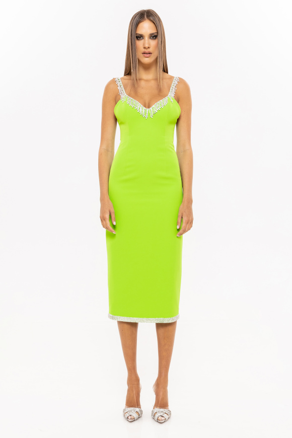 Rochie cu terminatie din cristale