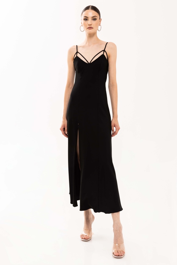 Open-back midi dress