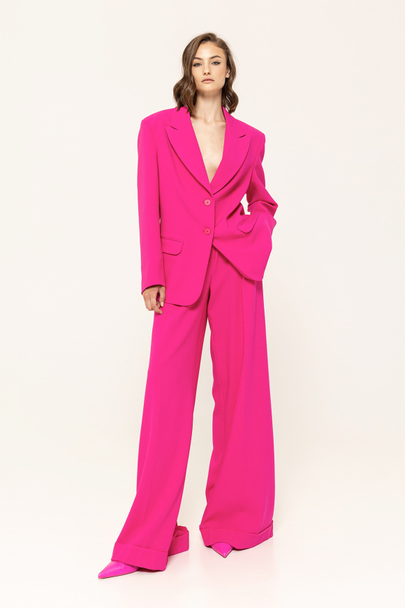 Sacou oversize cu revere