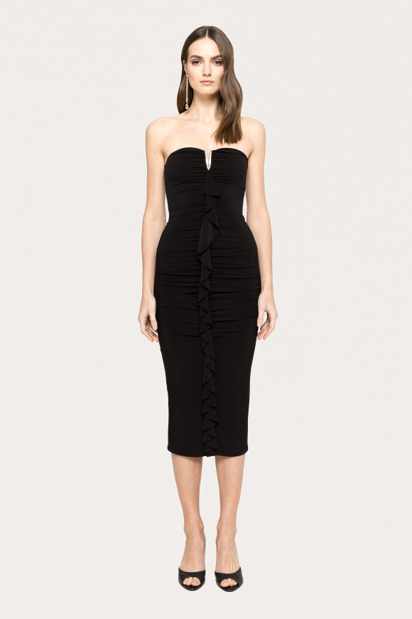 Rochie fronsata cu volane