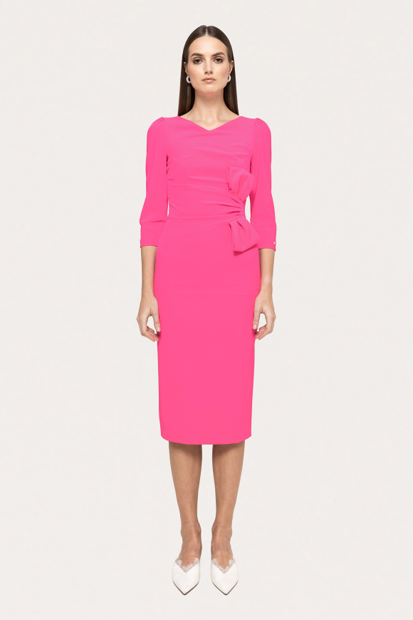 Rochie cambrata cu funda