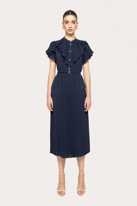 Rochie plisata din voal