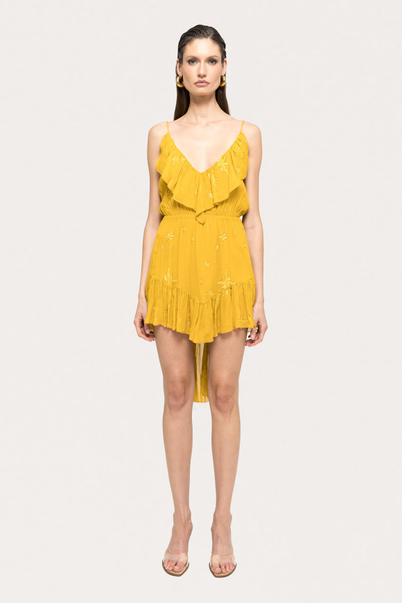 Rochie din matase cu spate descoperit