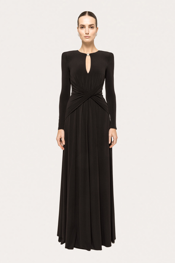 Rochie elastica cu detaliu de cristale
