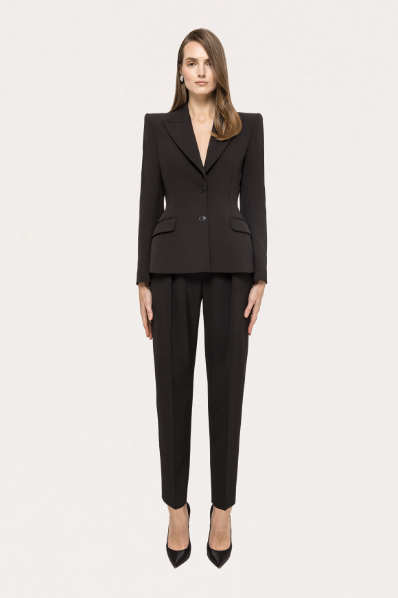 Sacou cambrat cu rever