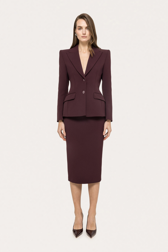 Fusta conica cu talie inalta