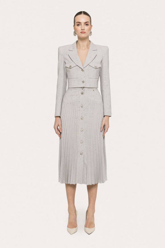 Sacou scurt in carouri