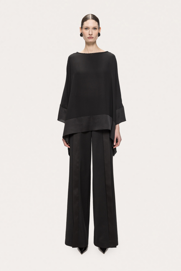 Embellished chiffon top