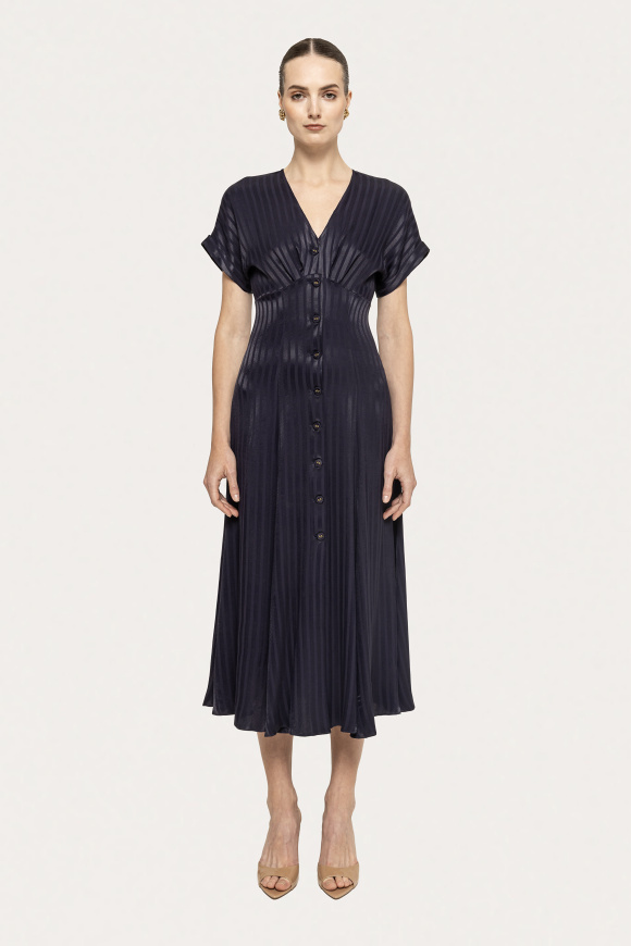 Satin viscose midi dress