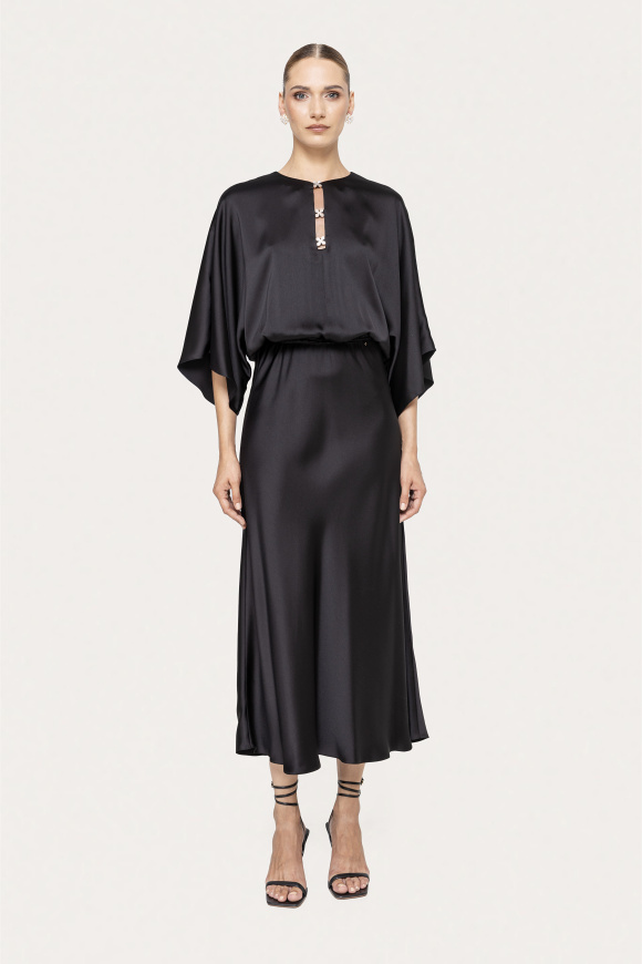 Satin midi dress