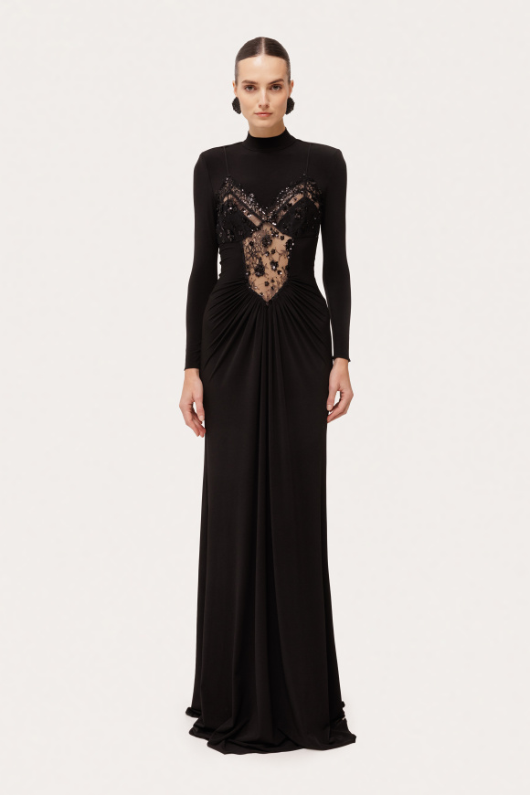 Sequin-detail maxi dress
