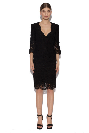 Black lace suit jacket
