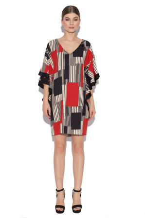 Geometric print dress