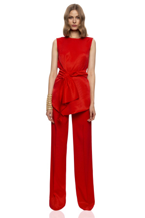 Viscose top with waist cord