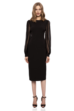 Silk sleeves dress