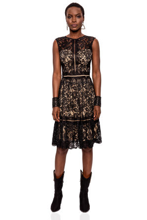 Lace evening dress