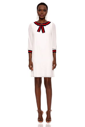 Ribbon detail dress