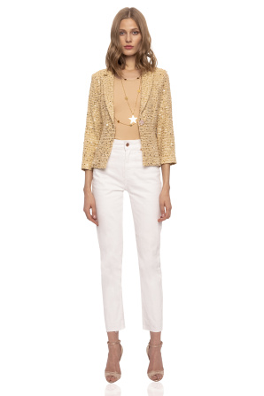 Seqiuns jacket with 3／4 sleeve