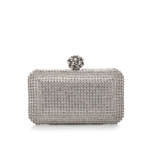 Crystal embellished clutch