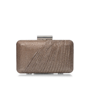 Golden thread folds clutch