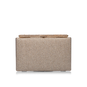 Clutch with crystals applied on lock
