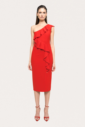 Rochie rosie de seara | RS8462 | NISSA