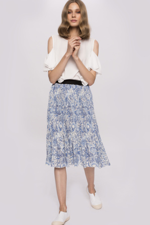 Veil pleated dress