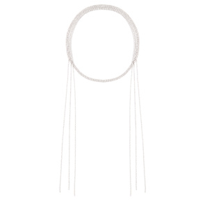 Wrap around crystal embellished necklace