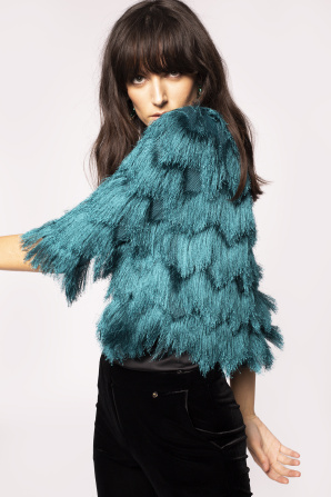 Fringed bolero
