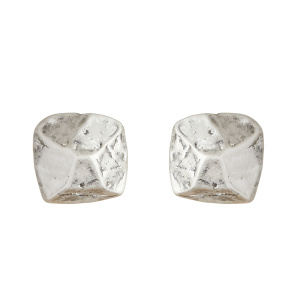 Metallic stud earrings