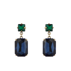 Faceted crystal earring