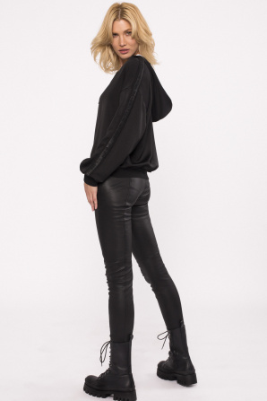 Zip-up hooded jacket