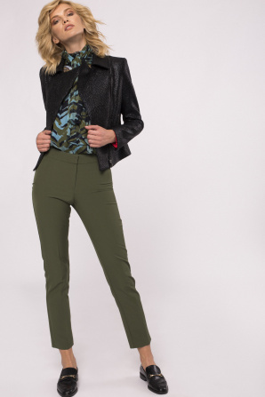 Zipped biker jacket