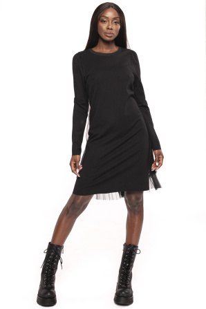 Tulle detail dress