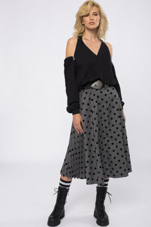 Zip detail cotton top