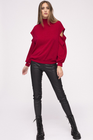 Cut-out sleeve top