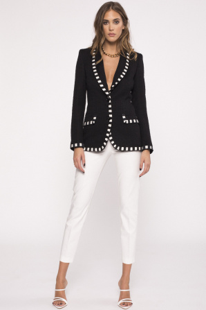 Viscose tailored suit jacket