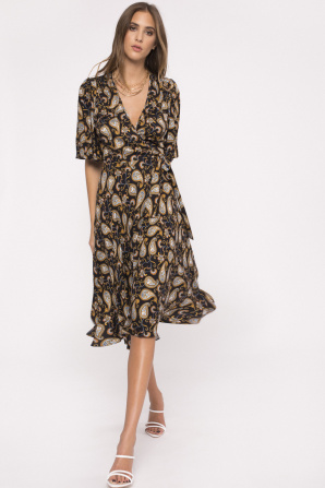 Printed viscose dress