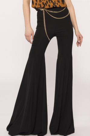 High-rise flared pants