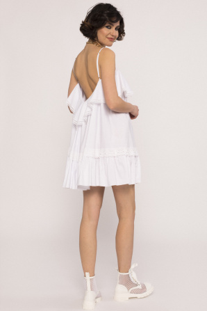 Spaghetti straps cotton dress