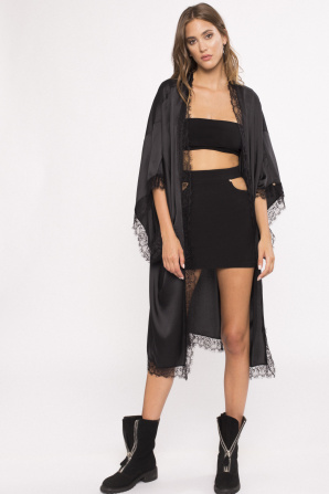 Cut-out mini skirt