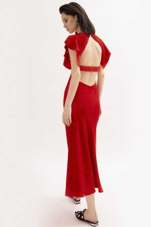 Open-back midi dress