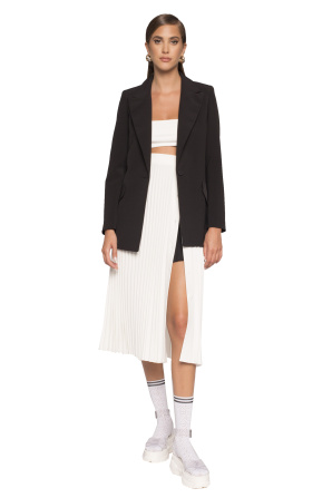 Pleated midi skirt