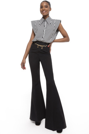 High waisted flare pants