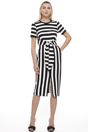 Printed midi dress