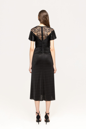 Ruched maxi dress