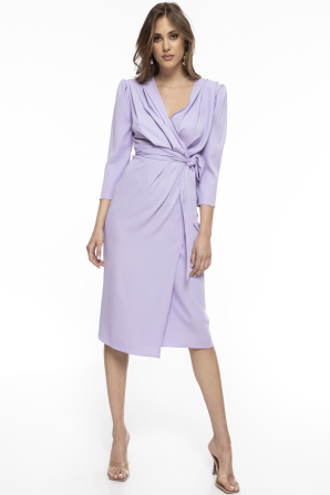 Wrapped midi dress