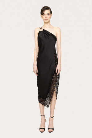 Spaghetti straps viscose dress